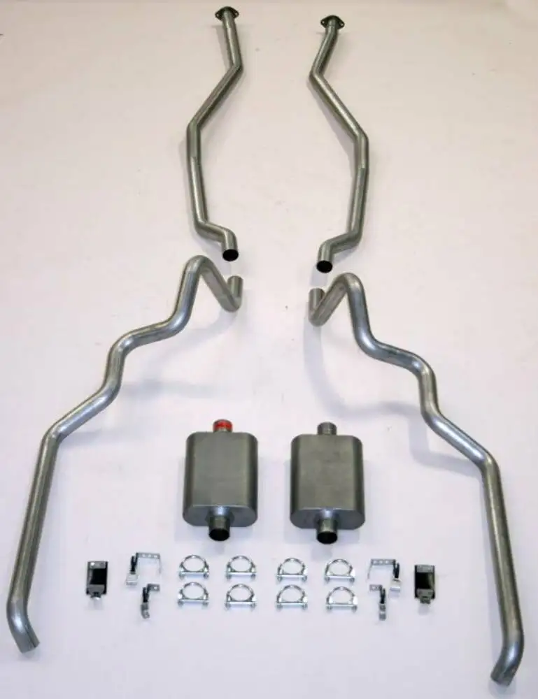 Fits 1963-64 Full Size Ford?2-1/2" Turbo Exhaust System exc. Convertible and Station Wagon 83008
