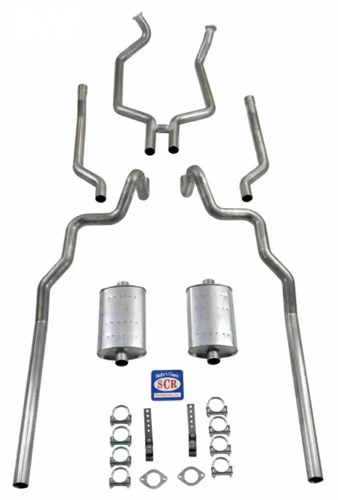 Fits 1963-64 Full Size Ford?2-1/2" Turbo Exhaust System exc. Convertible and Station Wagon 83024