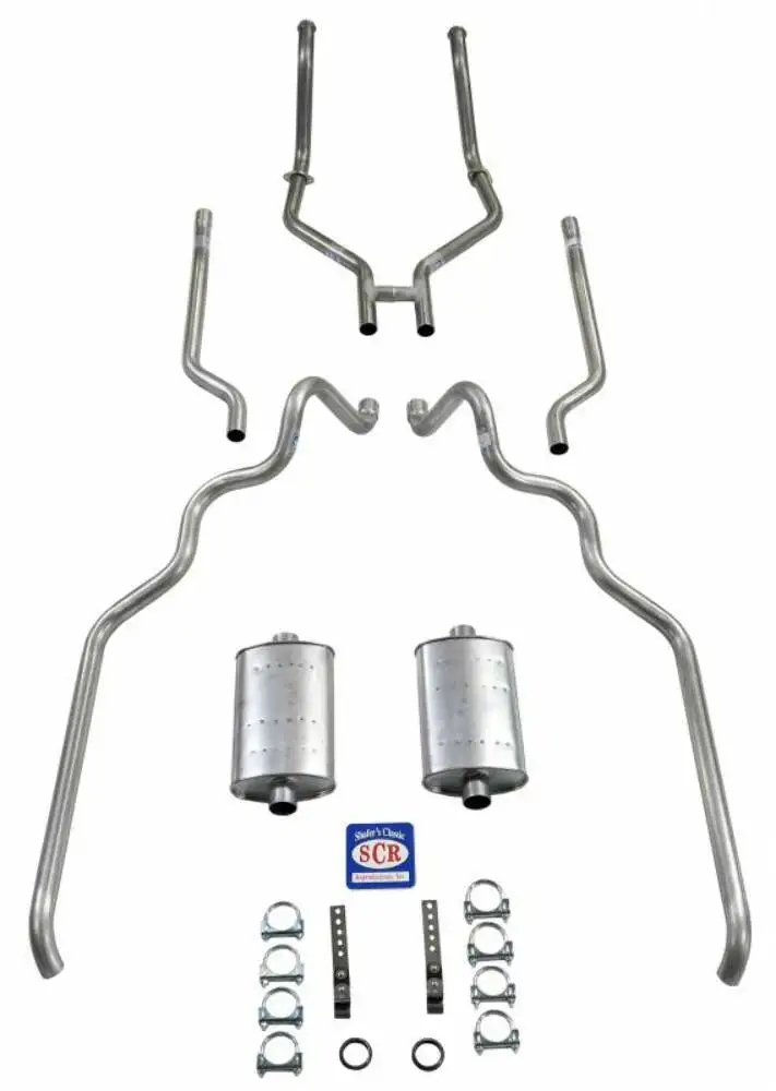 Fits 1963-64 Full Size Ford 2" Turbo exhaust system 83028