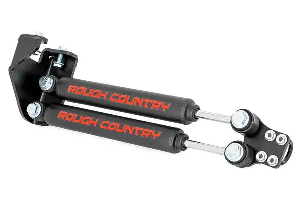 Dual Steering Stabilizer | 4-6.5 Inch Lift | Jeep Wrangler YJ 4WD (1987-1995) - Rough Country - 87307