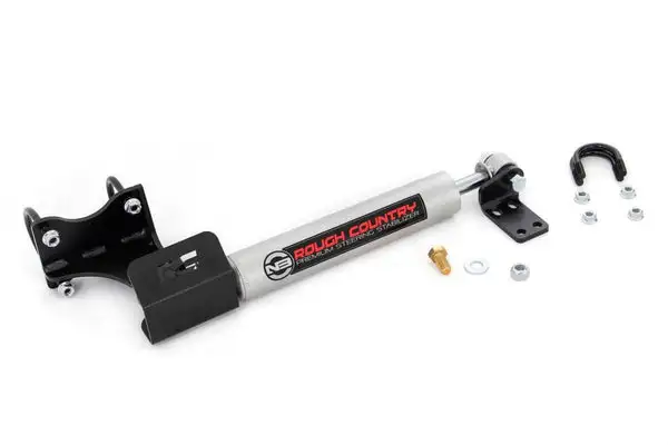N3 Steering Stabilizer | Axle Bracket | 2-8 Inch Lift | Jeep Wrangler JK (07-18) - Rough Country - 8731930