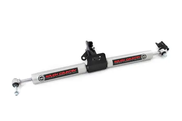 N3 Steering Stabilizer | Dual | 4 Inch Lift | Jeep Grand Cherokee WJ (99-04) - Rough Country - 8749630