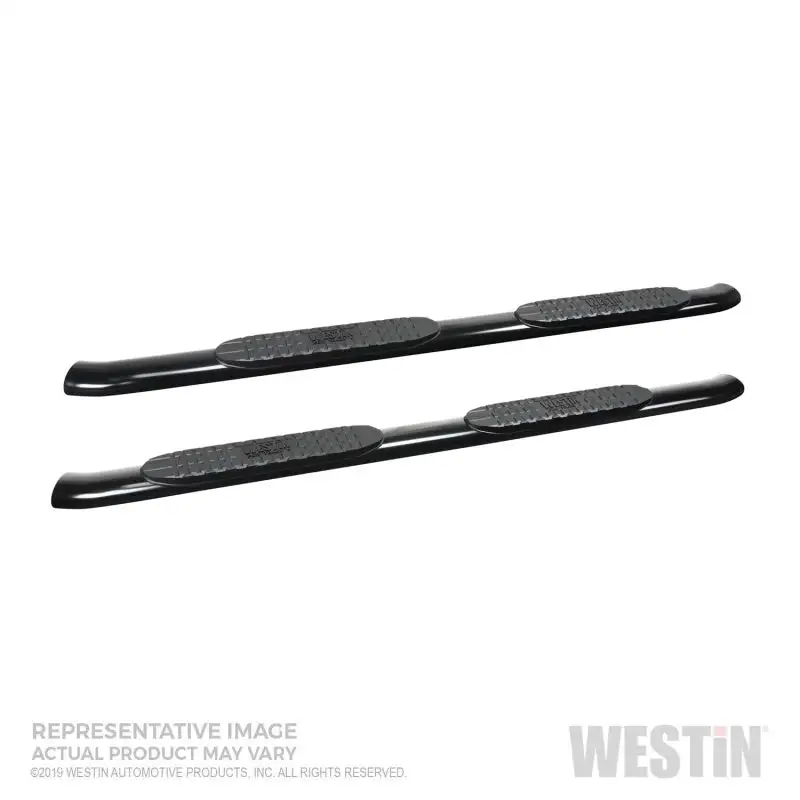 Westin 19+ Chevrolet/GMC Silverado/Sierra 1500 Double Cab PRO TRAXX 4 Oval Nerf Step Bars - Black