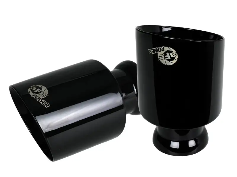 aFe MACH Force-XP 4-1/2in Black OE Replacement Exhaust Tips - 2015+ Dodge Charger/Hellcat