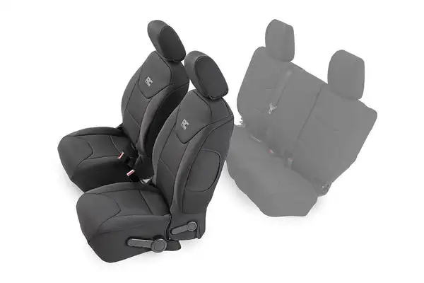 Seat Covers | Front | Jeep Wrangler Unlimited 4WD (2013-2018) - Rough Country - 91004F