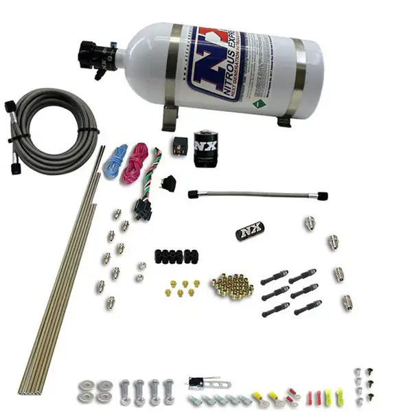 Nitrous Express 6 Cyl Dry Direct Port Nitrous Kit w/ 10lb Bottle (93066-10)