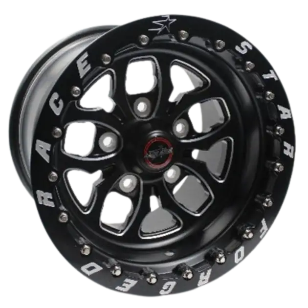 Race Star 64 Pro Forged Wicked 15x11 Lug Mount Black Anodized/Machined 5x135BC 6.50BS