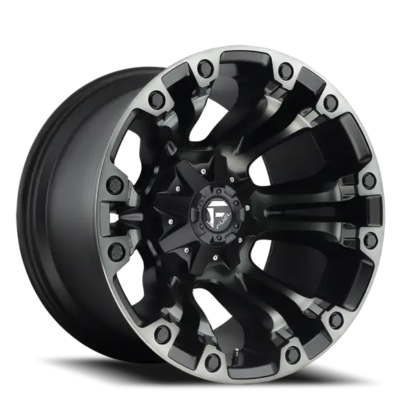Aluminum Wheels 20X10 Vapor D851 8 On 170 Matte Black Gray Tint 125.1 Bore -18 Offset Fuel Off Road Wheels - D85120001747A