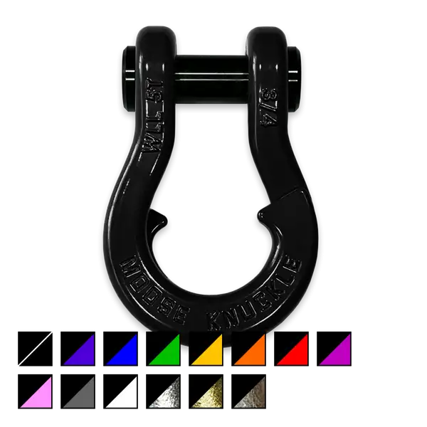Jowl Recovery Split Shackle 3/4 Black Hole Moose Knuckle Offroad - Moose Knuckle Offroad - FN000020-001