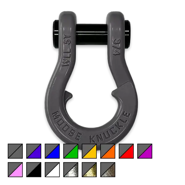 Jowl Recovery Split Shackle 3/4 Gun Gray Moose Knuckle Offroad - Moose Knuckle Offroad - FN000020-002