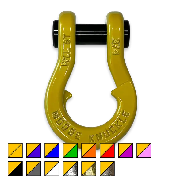 Jowl Recovery Split Shackle 3/4 Detonator Yellow Moose Knuckle Offroad - Moose Knuckle Offroad - FN000020-007