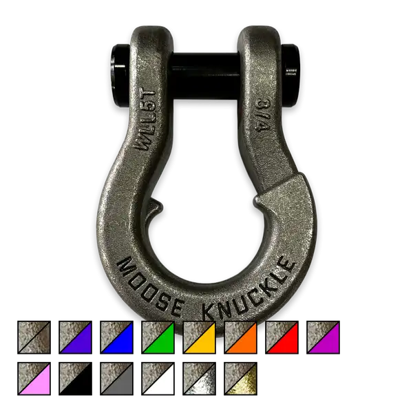 Jowl Recovery Split Shackle 3/4 Raw Dog Moose Knuckle Offroad - Moose Knuckle Offroad - FN000020-013