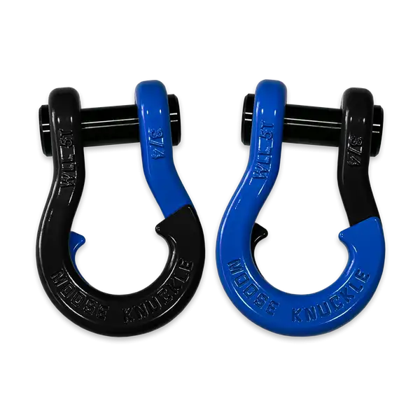 Jowl Recovery Split Shackle 3/4 Black Hole and Blue Balls Combo Moose Knuckle Offroad - Moose Knuckle Offroad - FN000020-018