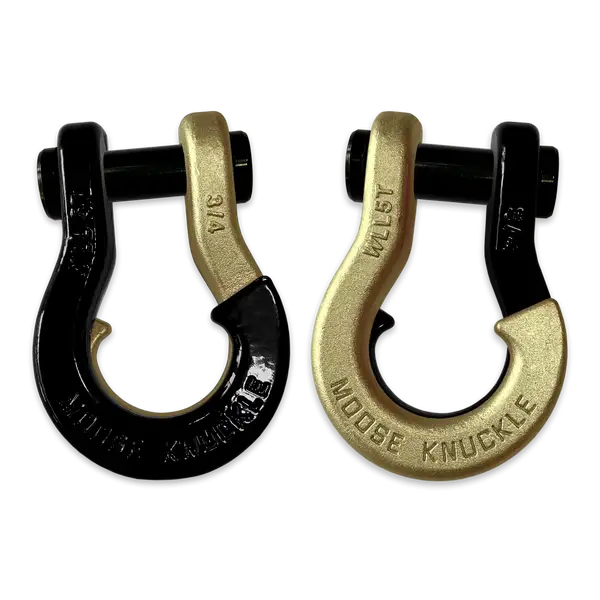 Jowl Recovery Split Shackle 3/4 Black Hole and Brass Knuckle Combo Moose Knuckle Offroad - Moose Knuckle Offroad - FN000020-025