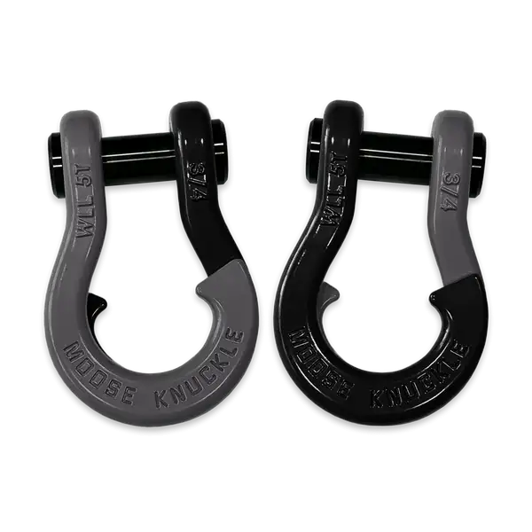 Jowl Recovery Split Shackle 3/4 Gun Gray and Black Hole Combo Moose Knuckle Offroad - Moose Knuckle Offroad - FN000020-028