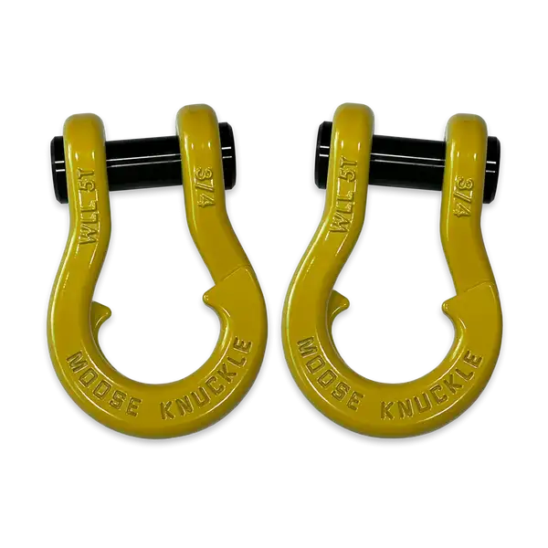 Jowl Recovery Split Shackle 3/4 Detonator Yellow and Detonator Yellow Combo Moose Knuckle Offroad - Moose Knuckle Offroad - FN000020-092