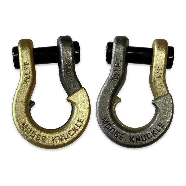 Jowl Recovery Split Shackle 3/4 Brass Knuckle and Raw Dog Combo Moose Knuckle Offroad - Moose Knuckle Offroad - FN000020-169