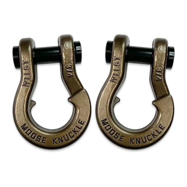 Jowl Recovery Split Shackle 3/4 Buff Bronze and Buff Bronze Combo Moose Knuckle Offroad - Moose Knuckle Offroad - FN000020-212