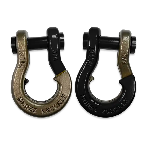 Jowl Recovery Split Shackle 3/4 Buff Bronze and Black Hole Combo Moose Knuckle Offroad - Moose Knuckle Offroad - FN000020-213