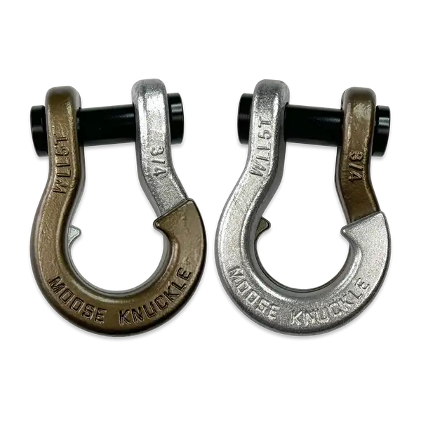 Jowl Recovery Split Shackle 3/4 Buff Bronze and Nice Gal Combo Moose Knuckle Offroad - Moose Knuckle Offroad - FN000020-224