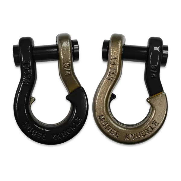 Jowl Recovery Split Shackle 3/4 Black Hole and Buff Bronze Combo Moose Knuckle Offroad - Moose Knuckle Offroad - FN000020-227