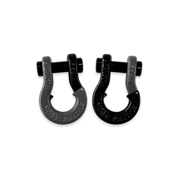 Jowl SxS Recovery Split Shackle 5/8 Gun Gray and Black Hole Combo Moose Knuckle Offroad - Moose Knuckle Offroad - FN000025-028
