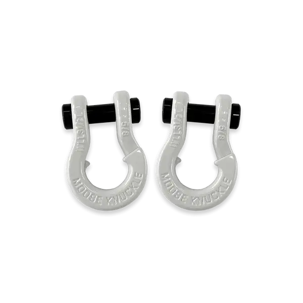 Jowl SxS Recovery Split Shackle 5/8 Pure White and Pure White Combo Moose Knuckle Offroad - Moose Knuckle Offroad - FN000025-040