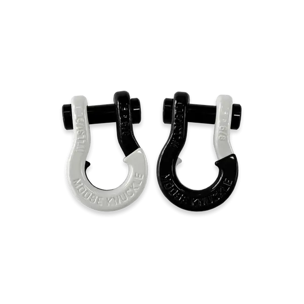 Jowl SxS Recovery Split Shackle 5/8 Pure White and Black Hole Combo Moose Knuckle Offroad - Moose Knuckle Offroad - FN000025-041