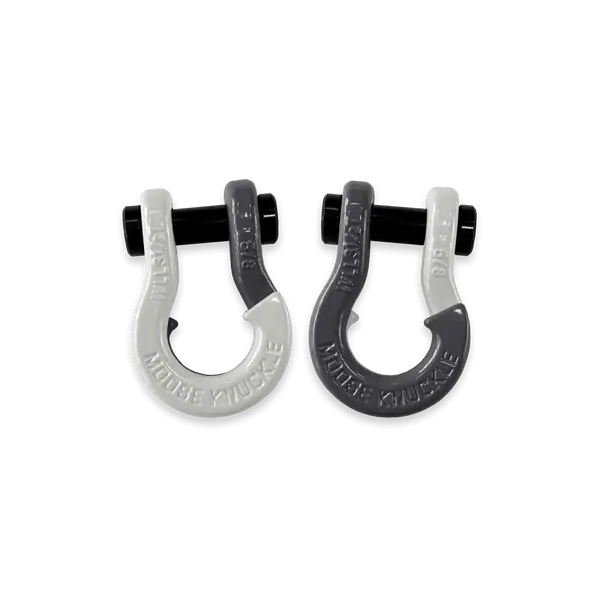 Jowl SxS Recovery Split Shackle 5/8 Pure White and Gun Gray Combo Moose Knuckle Offroad - Moose Knuckle Offroad - FN000025-042
