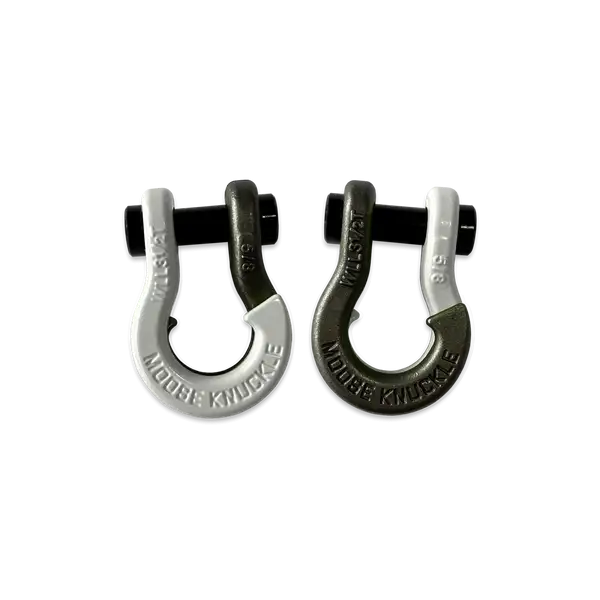 Jowl SxS Recovery Split Shackle 5/8 Pure White and Raw Dog Combo Moose Knuckle Offroad - Moose Knuckle Offroad - FN000025-052
