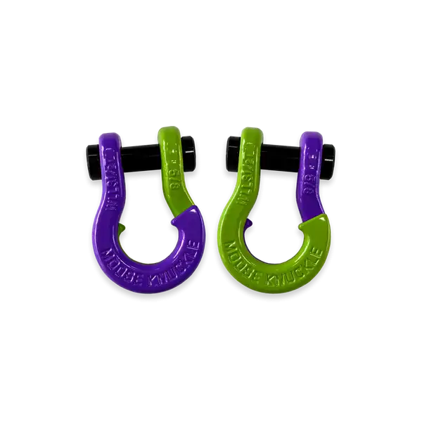 Jowl SxS Recovery Split Shackle 5/8 Grape Escape and Sublime Green Combo Moose Knuckle Offroad - Moose Knuckle Offroad - FN000025-058
