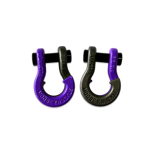 Jowl SxS Recovery Split Shackle 5/8 Grape Escape and Raw Dog Combo Moose Knuckle Offroad - Moose Knuckle Offroad - FN000025-065