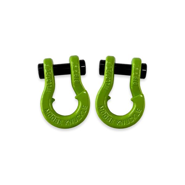 Jowl SxS Recovery Split Shackle 5/8 Sublime Green and Sublime Green Combo Moose Knuckle Offroad - Moose Knuckle Offroad - FN000025-079