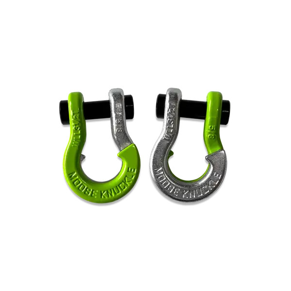 Jowl SxS Recovery Split Shackle 5/8 Sublime Green and Nice Gal Combo Moose Knuckle Offroad - Moose Knuckle Offroad - FN000025-089