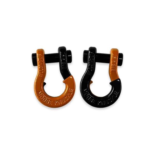 Jowl SxS Recovery Split Shackle 5/8 Obscene Orange and Black Hole Combo Moose Knuckle Offroad - Moose Knuckle Offroad - FN000025-106