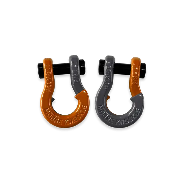 Jowl SxS Recovery Split Shackle 5/8 Obscene Orange and Gun Gray Combo Moose Knuckle Offroad - Moose Knuckle Offroad - FN000025-107