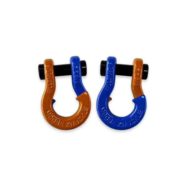 Jowl SxS Recovery Split Shackle 5/8 Obscene Orange and Blue Balls Combo Moose Knuckle Offroad - Moose Knuckle Offroad - FN000025-110