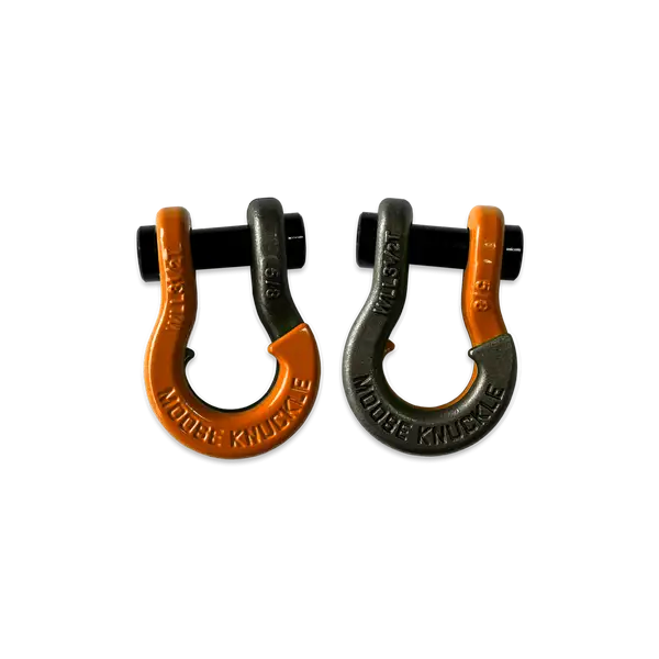 Jowl SxS Recovery Split Shackle 5/8 Obscene Orange and Raw Dog Combo Moose Knuckle Offroad - Moose Knuckle Offroad - FN000025-117