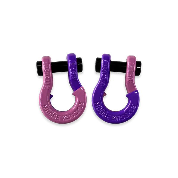 Jowl SxS Recovery Split Shackle 5/8 Pretty Pink and Sublime Green Combo Moose Knuckle Offroad - Moose Knuckle Offroad - FN000025-137