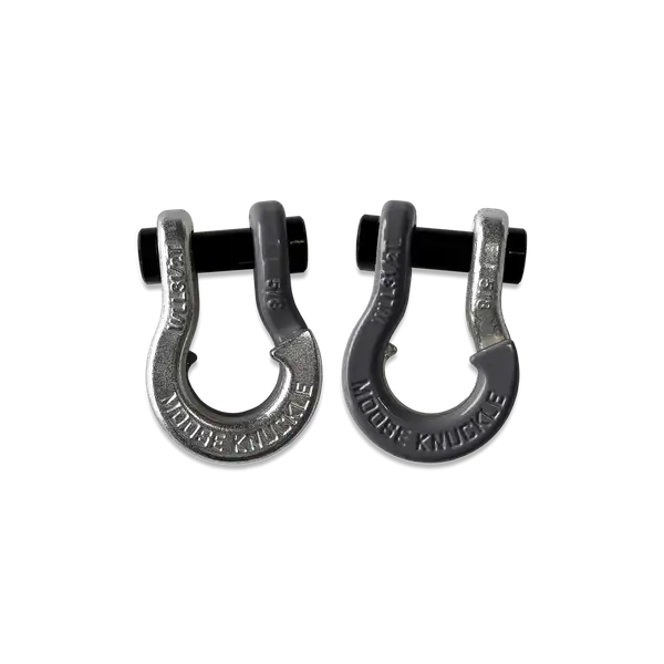 Jowl SxS Recovery Split Shackle 5/8 Nice Gal and Gun Gray Combo Moose Knuckle Offroad - Moose Knuckle Offroad - FN000025-146
