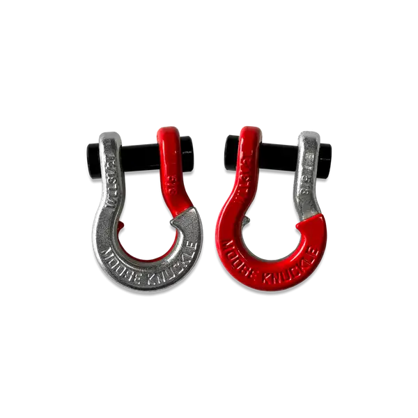 Jowl SxS Recovery Split Shackle 5/8 Nice Gal and Flame Red Combo Moose Knuckle Offroad - Moose Knuckle Offroad - FN000025-153