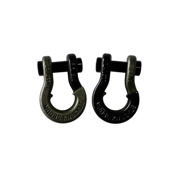 Jowl SxS Recovery Split Shackle 5/8 Raw Dog and Black Hole Combo Moose Knuckle Offroad - Moose Knuckle Offroad - FN000025-171