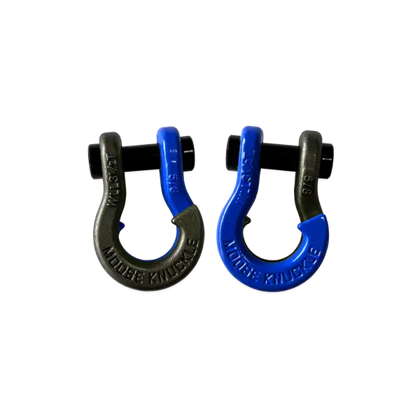 Jowl SxS Recovery Split Shackle 5/8 Raw Dog and Blue Balls Combo Moose Knuckle Offroad - Moose Knuckle Offroad - FN000025-175