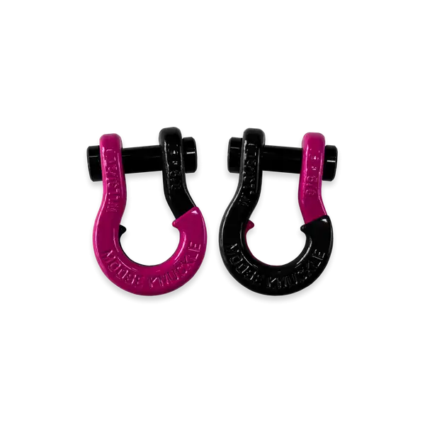 Jowl SxS Recovery Split Shackle 5/8 Pogo Pink and Black Hole Combo Moose Knuckle Offroad - Moose Knuckle Offroad - FN000025-185