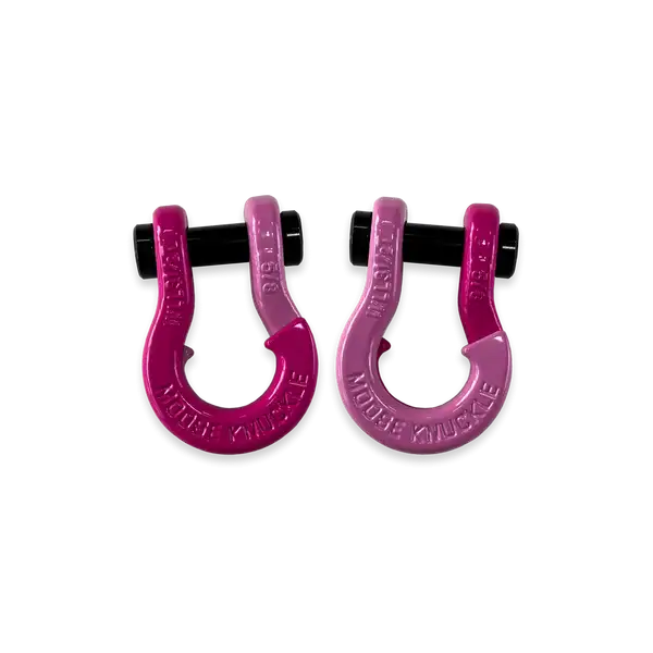 Jowl SxS Recovery Split Shackle 5/8 Pogo Pink and Pretty Pink Combo Moose Knuckle Offroad - Moose Knuckle Offroad - FN000025-194