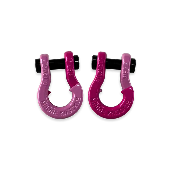 Jowl SxS Recovery Split Shackle 5/8 Pretty Pink and Pogo Pink Combo Moose Knuckle Offroad - Moose Knuckle Offroad - FN000025-207
