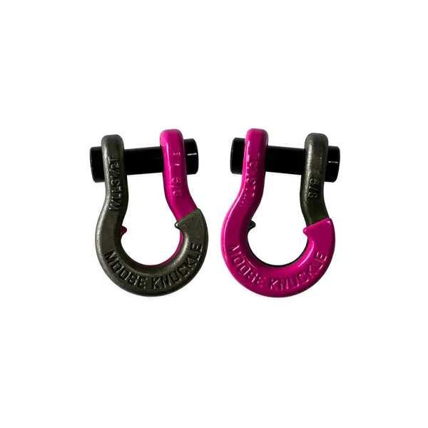 Jowl SxS Recovery Split Shackle 5/8 Raw Dog and Pogo Pink Combo Moose Knuckle Offroad - Moose Knuckle Offroad - FN000025-210