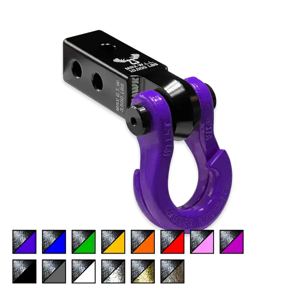 Jowl 3/4 Split Shackle and Mohawk 2.0 Receiver Combo Black Lung / Grape Escape Moose Knuckle Offroad - Moose Knuckle Offroad - FN000028-001