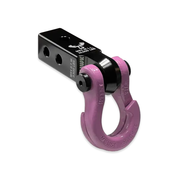 Jowl 3/4 Split Shackle and Mohawk 2.0 Receiver Combo Black Lung / Pretty Pink Moose Knuckle Offroad - Moose Knuckle Offroad - FN000028-007