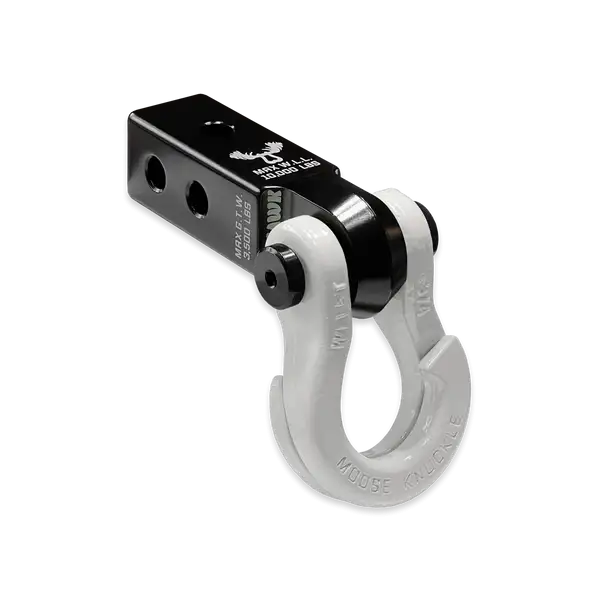 Jowl 3/4 Split Shackle and Mohawk 2.0 Receiver Combo Black Lung / Pure White Moose Knuckle Offroad - Moose Knuckle Offroad - FN000028-011